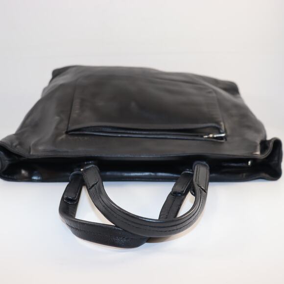 Prada Black Leather Top Handle Tote – Vintage - Picture 7 of 12